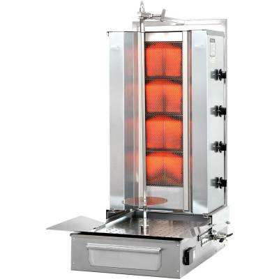 Gyros, kebab gazowy, F GD 4, P 14 KW, G 30 - 777560 - Stalgast