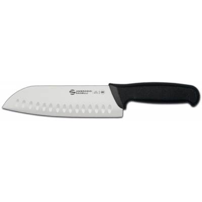 Ambrogio Sanelli Supra , nóż "Santoku", ze żłobieniami, 18 cm Wariant podstawowy - S350.018 - Hendi