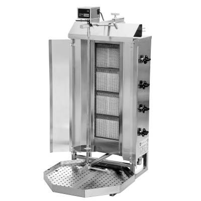 Gyros | opiekacz gazowy do kebaba | 4 palniki | wsad 60kg KLG221 - Resto Quality