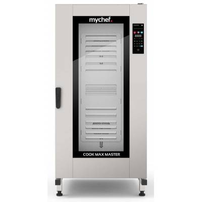 Piec konwekcyjno-parowy gazowy | z wózkiem | automatyczny system myjący | 20xGN1/1 | 40 kW | 230 V | Mychef COOK MAX MASTER 20