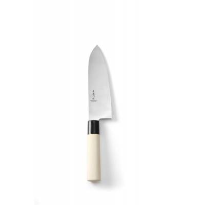 Nóż japoński Santoku, HENDI, jasne drewno, (L)290mm 165 - 845035 - Hendi