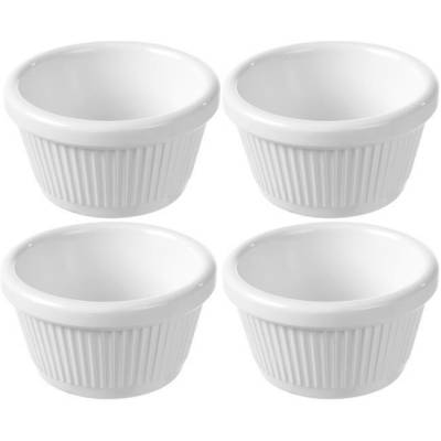 Miseczka ramekin, kremowa, 70x70x(H)37 mm - zestaw 4 szt. - 565650 - Fine Dine