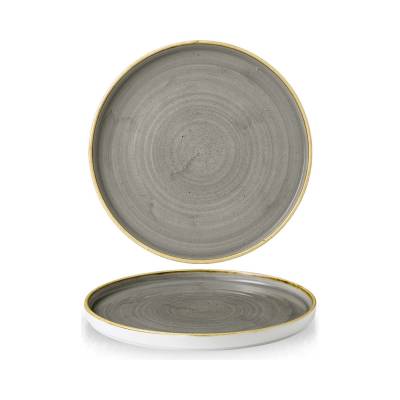 Talerz płytki z rantem Stonecast Peppercorn Grey 260 mm - SPGSWP261 - Fine Dine